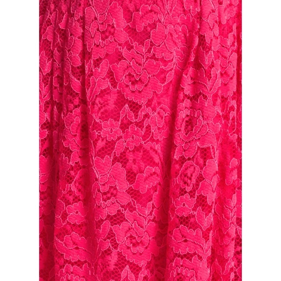 Cythnia Steffe Bright Pink Lace Fit & Flare Dress - Picture 4 of 13